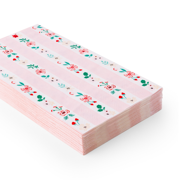 Pink & Red Floral Guest Towels