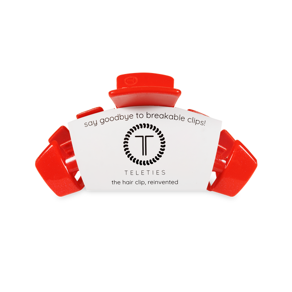 Classic Hair Clip | Medium | Rudolph Red