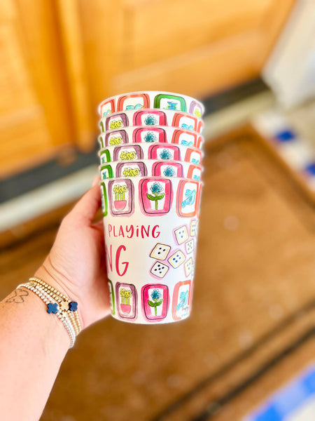 Mahjong Cups - Set of 6: Wrapped