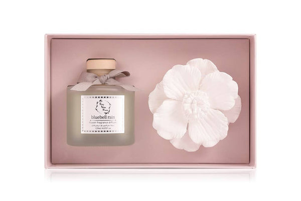 Marigold Ceramic Flower Diffuser Gift Set - Bluebell Rain