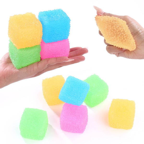 Squishy Squeeze Textured Cube