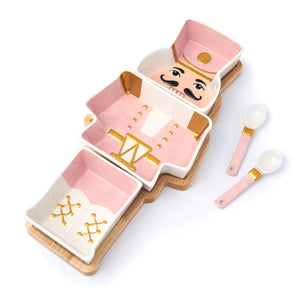 Nutcracker Plate with Wood Board