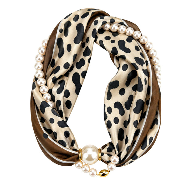 Luxe Pearl Scarf Necklace