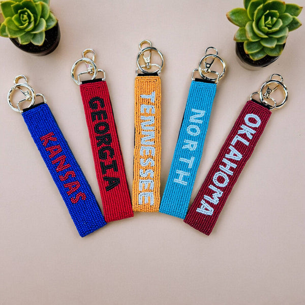 Game Day Beaded Wristlets : Tiger Navy