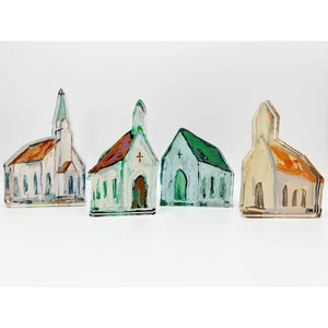 Church Acrylic Block Bitty Lauren Dunn