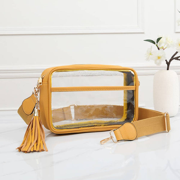 Game Day Stadium Rectangle Clear Bags: Silver
