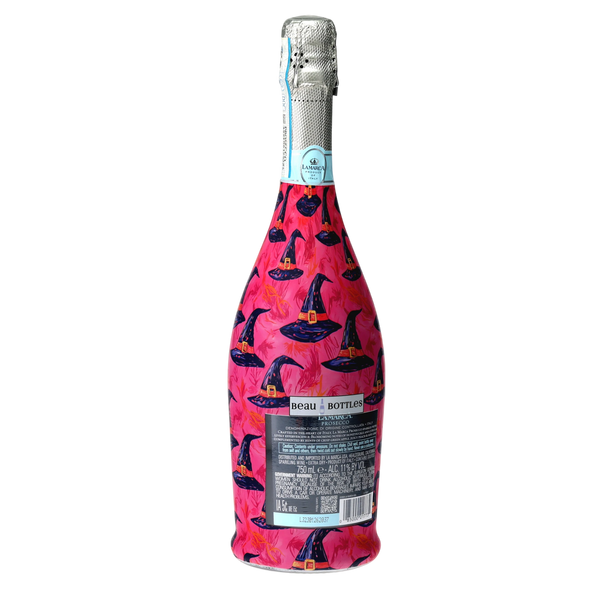 Preppy Halloween Witch Hats Prosecco Bottle Wrap