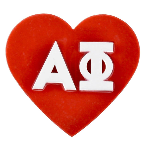 Sorority & Greek Acrylic Heart Pin/ Button: Kappa Delta