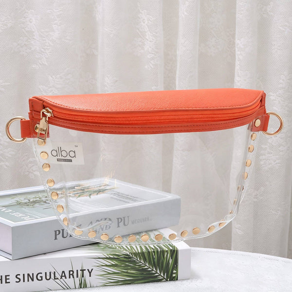 Lorna Clear Gameday Studded Crossbody Bag