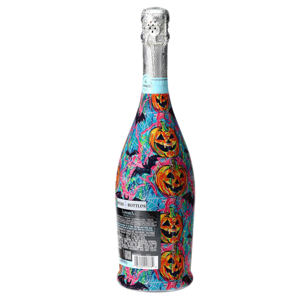 Preppy Halloween Bats Prosecco Bottle Wrap
