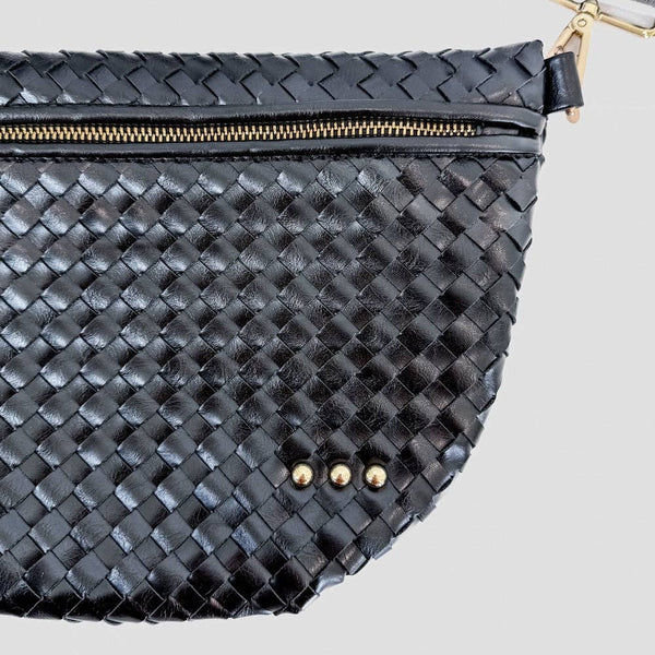Westlyn Woven Bum Bag Metallic Gunmetal