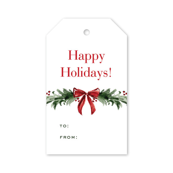 Christmas Spirits Garland Gift Tags: Gift Tag Packs - 8 tags per pack