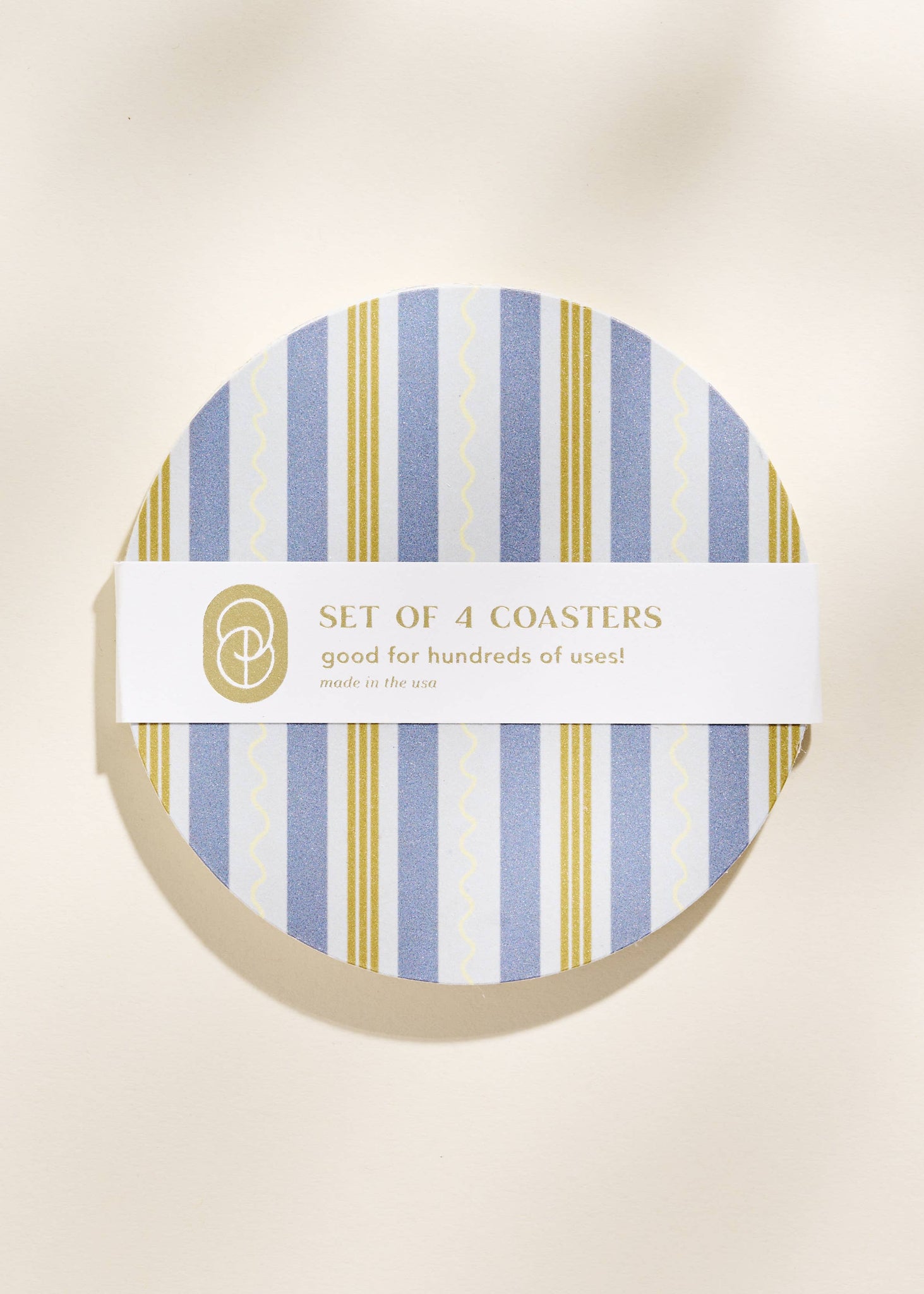 Squiggle Stripes Coaster - Set of 4