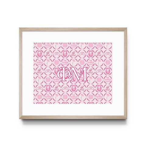 Phi Mu Omega Art Print, Sorority : 5x7