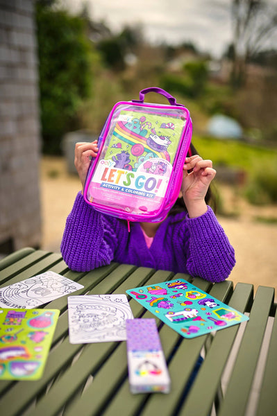 Let's Go!: Activity & Coloring Kit - Unicorn Candy Town