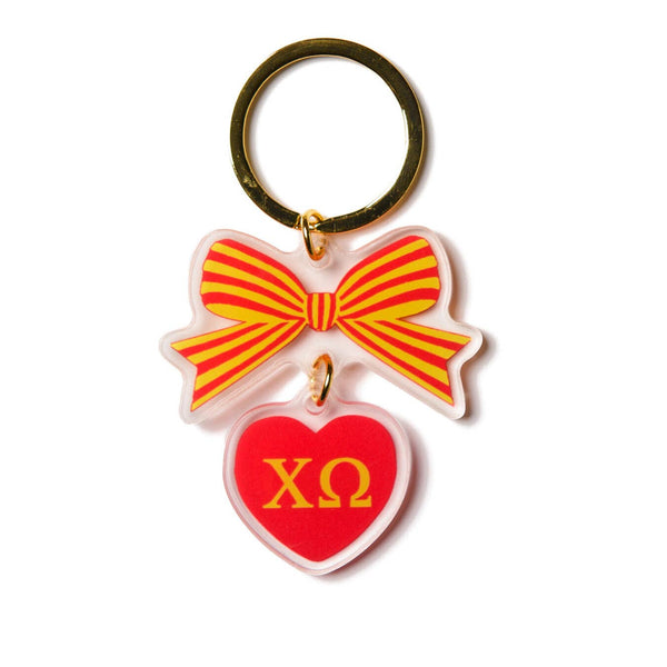 Sorority & Greek BOW-DACIOUS Keychain: Kappa Delta