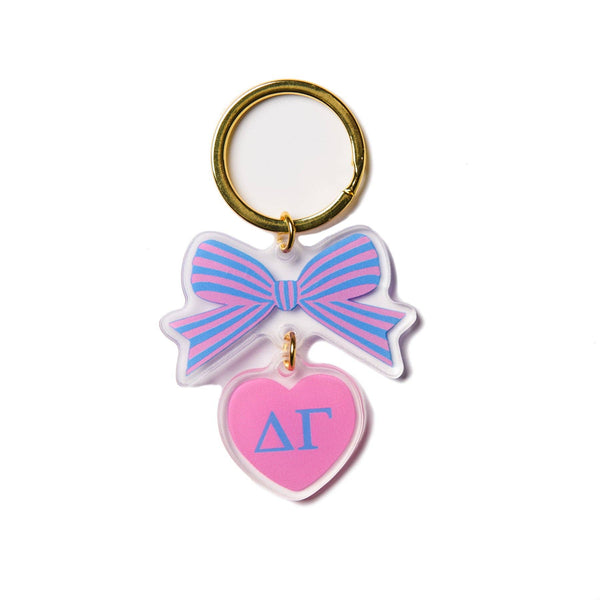 Sorority & Greek BOW-DACIOUS Keychain: Kappa Delta