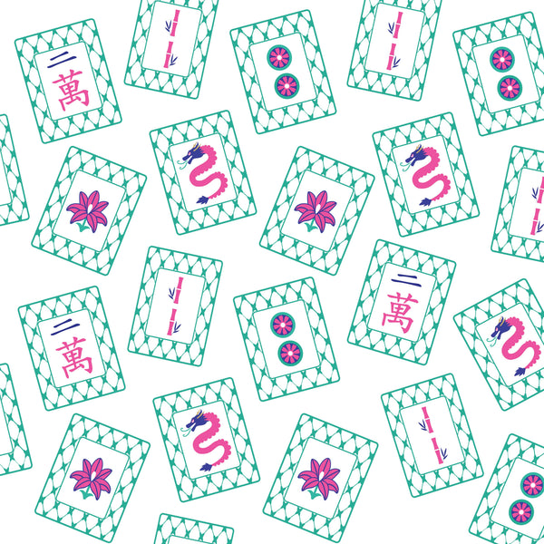Queen of the Tiles Paper Coasters - mahjong