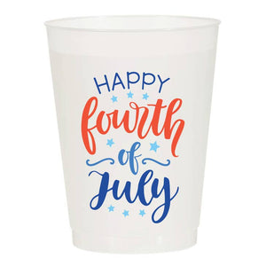 Happy Fourth of July Frosted Cups