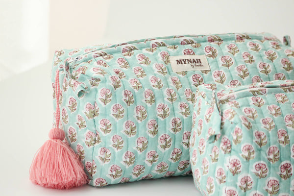 Mint cloud  travel/make up/organizer/wet bag-LARGE only 