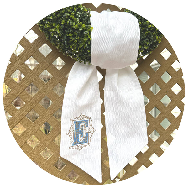 Cotton Pique Sash: Ivory / 44 inch