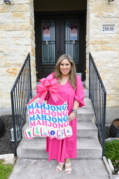 Mahjong Time Door Hanger - HTH x Stylin' Brunette