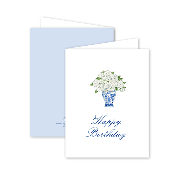 Chinoiserie Gallery Birthday Card: Single Card