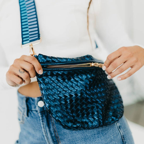 Westlyn Woven Bum Bag Checkered Tan