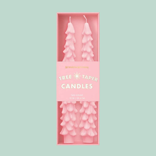 Tree Taper Candles | Pink
