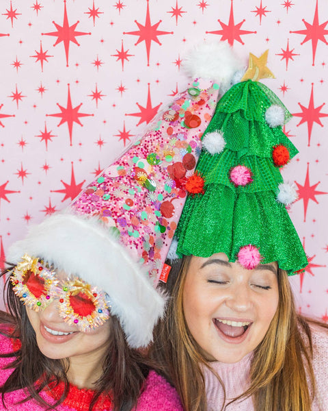 Holly Jolly Christmas Tree Hat