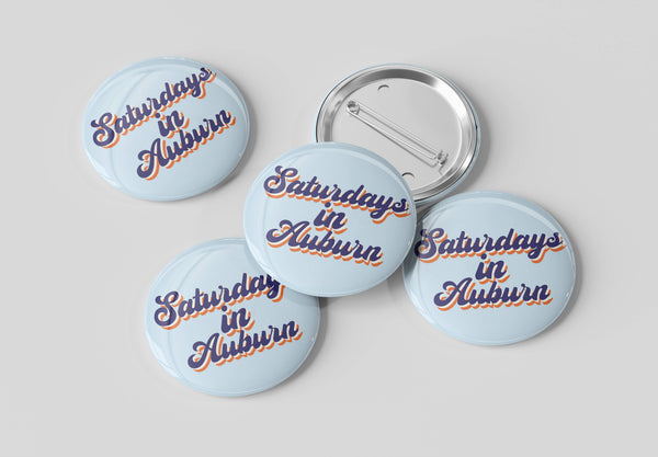Auburn Saturdays in Auburn Button