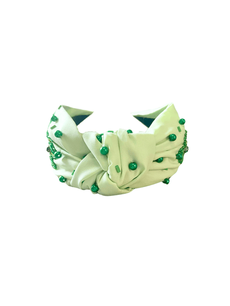 Beaded Shamrock Headband - St. Patrick’s Day