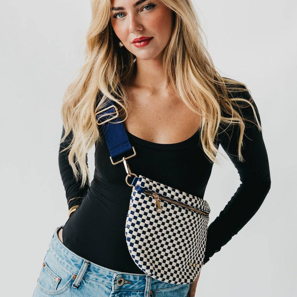 Westlyn Woven Bum Bag Metallic Gunmetal