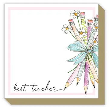 Best Teacher Pencil Bouquet Notepad