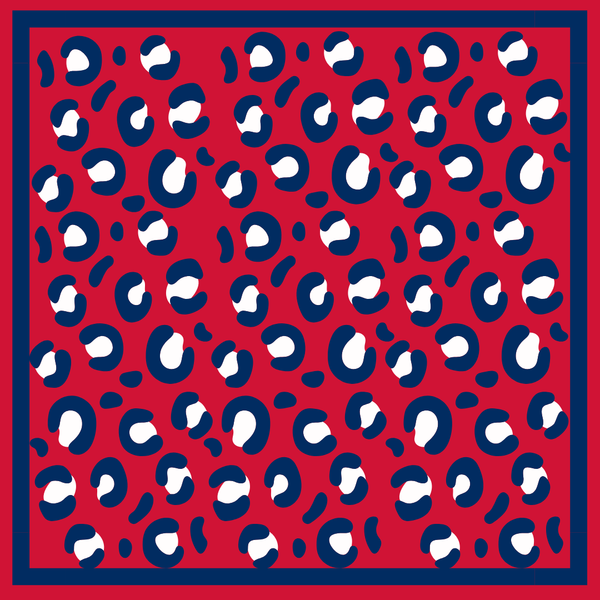 Ole Miss Bandana Gameday Scarf Leopard