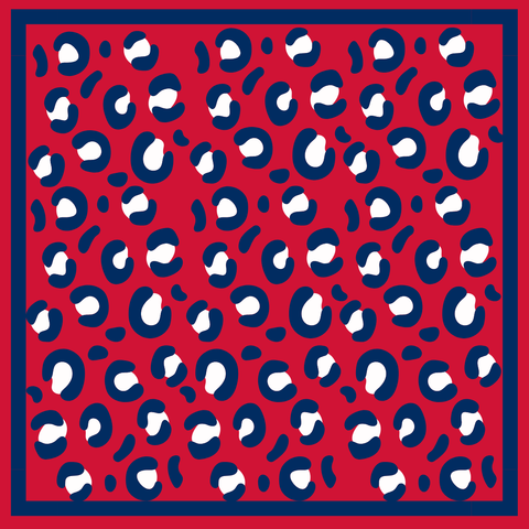 Ole Miss Bandana Gameday Scarf Leopard