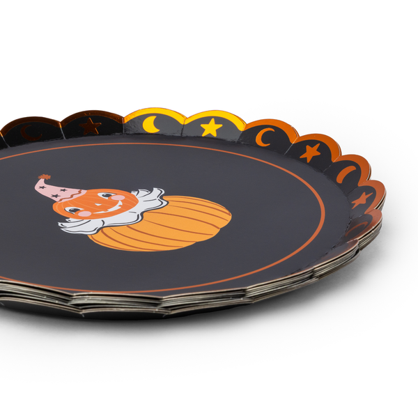Vintage Halloween Character Small Plates (Set of 8)