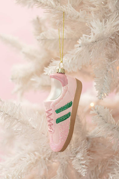 Pink Kicks Christmas - Sneaker Ornament