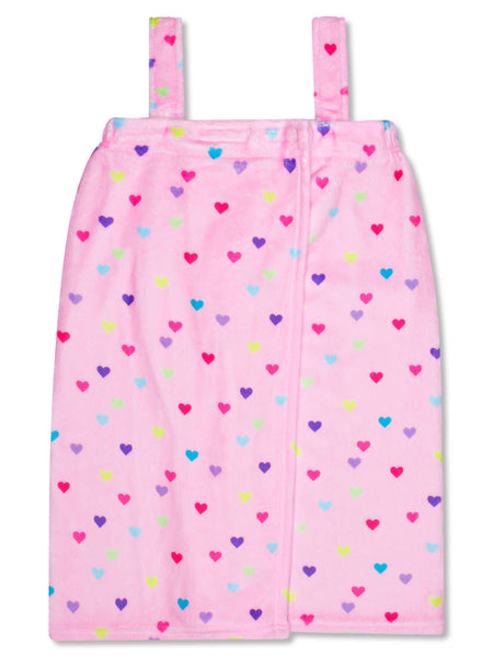Heart Confetti Plush Spa Wrap (X-Small/Small (4-8))
