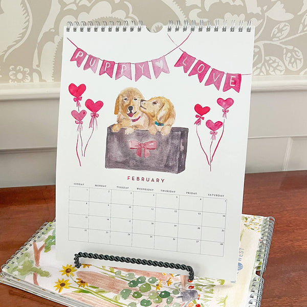 Watercolor Wall Calendar: 2026