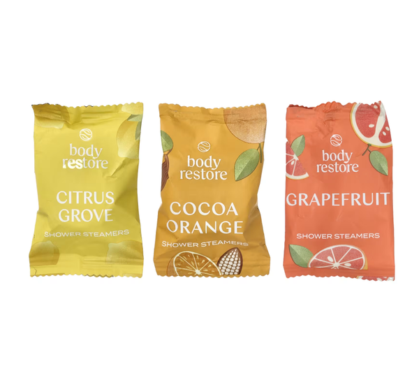 Body Restore Shower Steamers Bombs Bag or Single: 15 Pack Bag Eucalyptus Mint