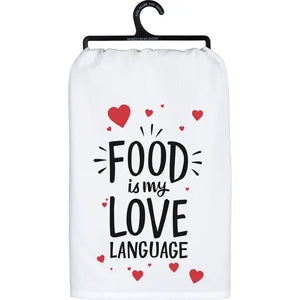 Food Is My Love Language Kitchen Towel