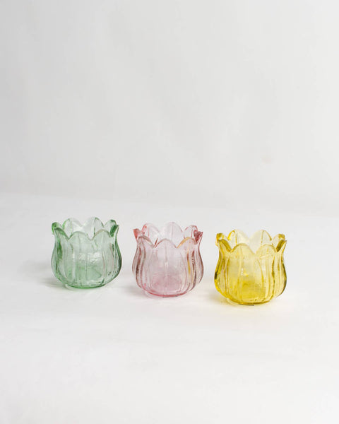 Tulip Votive   Green   3x2.5