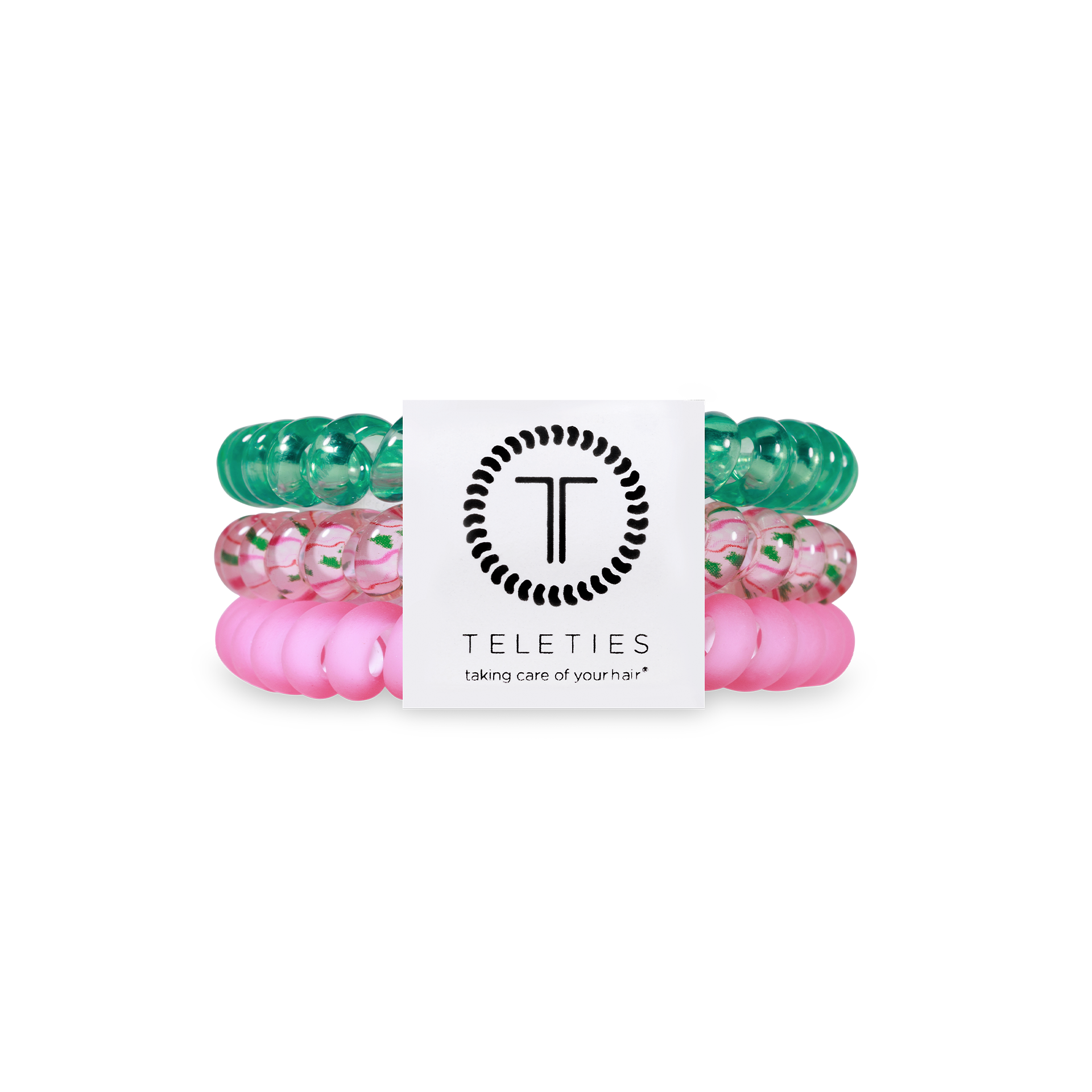 Spiral Hair Coils | Small | Merry Pinkmas Hair Ties