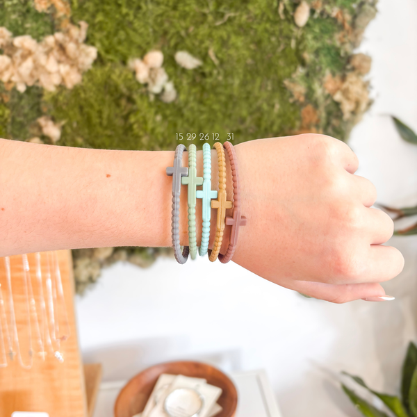 Silicone Cross Bracelets: Fun Mix - Best Sellers