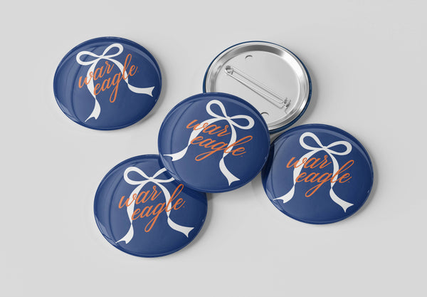 Auburn War Eagle Grandmillennial Button