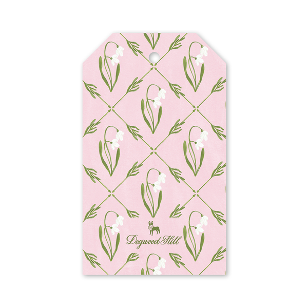 Snowdrop Meadow Pink Gift Tags