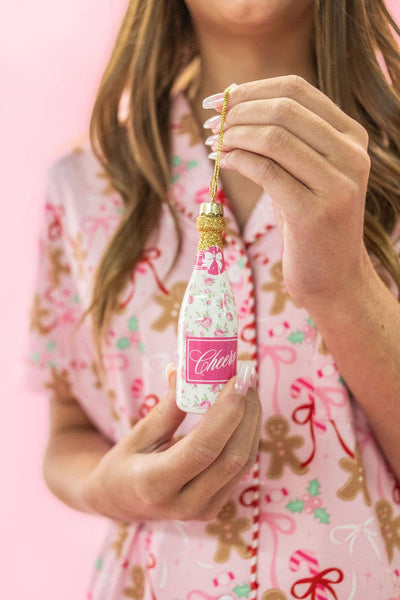 Floral Fizz - Champagne Ornament