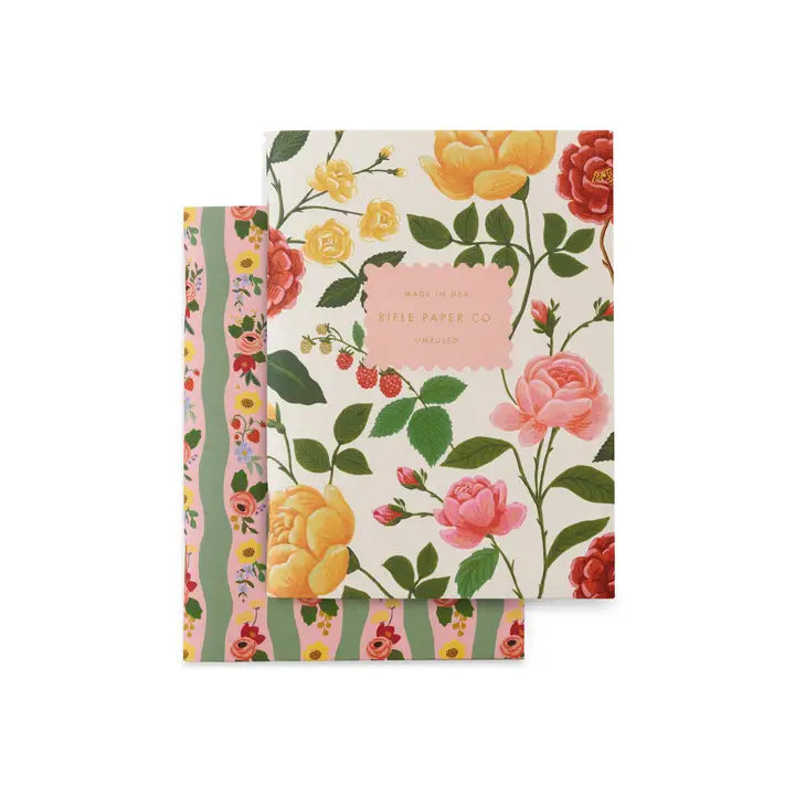 Rifle Papers Roses Pair of Two Pocket Notebooks