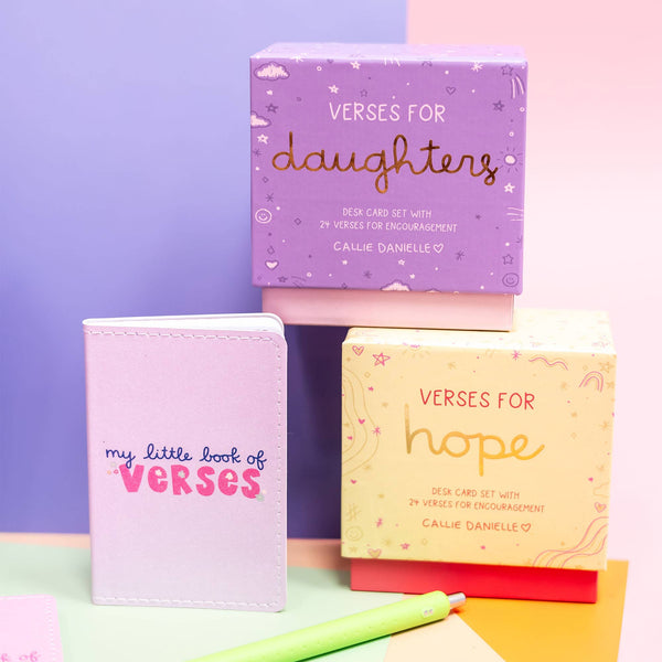 Verses for Hope – Bible Verse Card Set with Display Stand